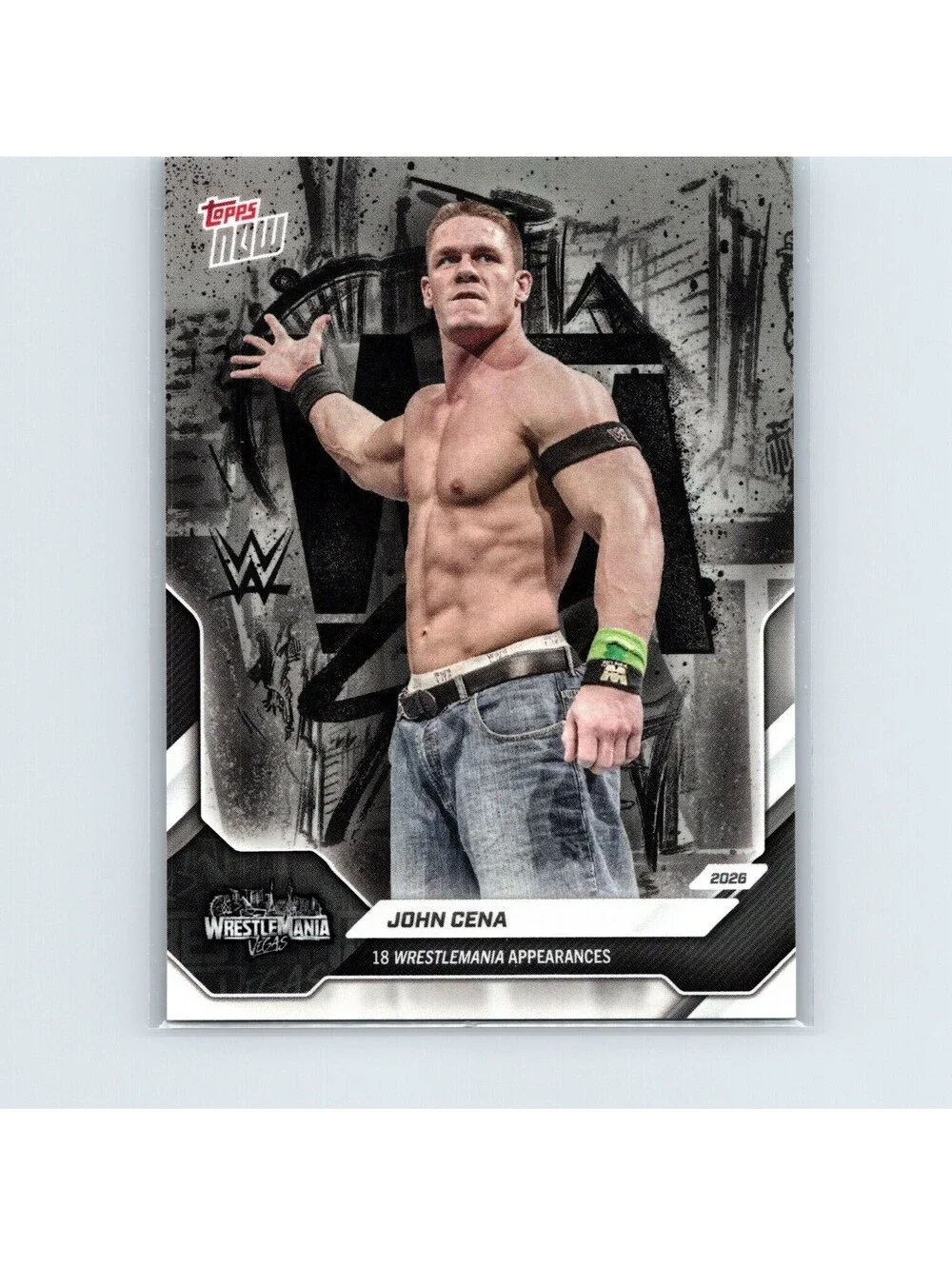 2026 Topps Now WWE WrestleMania Vegas - John Cena Legend Short Print LSP-1